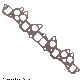 Beck Arnley Intake and Exhaust Manifolds Combination Gasket 