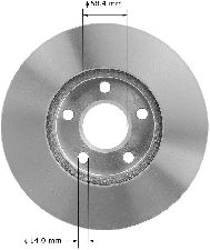 Bendix Disc Brake Rotor  Front 