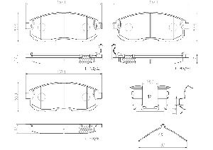 Brembo Disc Brake Pad Set  Front 