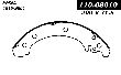 Centric Drum Brake Shoe  Rear 