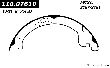 Centric Parking Brake Shoe  Rear 