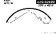 Centric Drum Brake Shoe  Rear 
