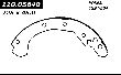 Centric Drum Brake Shoe  Rear 