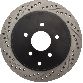 Centric Disc Brake Rotor  Rear Right 