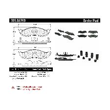 Centric Disc Brake Pad Set  Front 