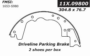 Centric Parking Brake Shoe  Driveline 