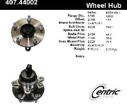 Centric Wheel Bearing and Hub Assembly  Front 