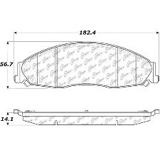 Centric Disc Brake Pad Set  Front 