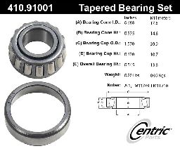 Centric 410.48000E Standard Wheel Bearing 