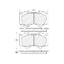 Centric Disc Brake Pad Set  Front 