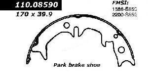 Centric Parking Brake Shoe  Rear 