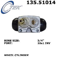 Centric Drum Brake Wheel Cylinder  Rear Left 