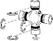 Dana Spicer Chassis Universal Joint  Front Driveshaft at Transfer Case 