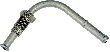Dorman Automatic Transmission Oil Cooler Hose Assembly  Outlet From Auxiliary Cooler (Lower) To Transmissi 