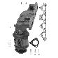 Eastern Catalytic Catalytic Converter with Integrated Exhaust Manifold  Front 