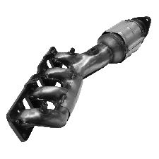 Eastern Catalytic Catalytic Converter with Integrated Exhaust Manifold  Left 