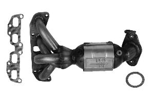 Eastern Catalytic Exhaust Manifold with Integrated Catalytic Converter  Front 