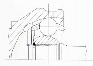 GKN Loebro Drive Shaft CV Joint Kit  Front Outer 