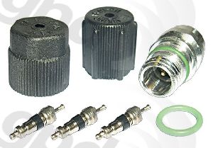 Global Parts A/C System Valve Core and Cap Kit 
