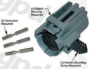 Global Parts A/C Pressure Transducer Connector 