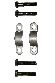 GMB Universal Joint Strap Kit  Rear Shaft Rear Joint 