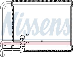 Nissens HVAC Heater Core  Front 