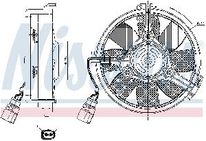 Nissens Engine Cooling Fan  Front 