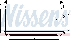 Nissens A/C Condenser  Front 