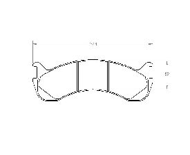 Performance Friction Disc Brake Pad  Front 