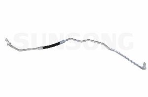 Sunsong Automatic Transmission Oil Cooler Hose Assembly  Transmission to Radiator (Upper) 