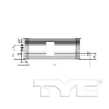 TYC Products Automatic Transmission Oil Cooler  Auxiliary 