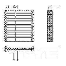 TYC Products A/C Evaporator Core 