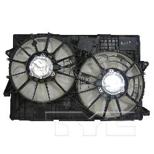 TYC Products Dual Radiator and Condenser Fan Assembly 