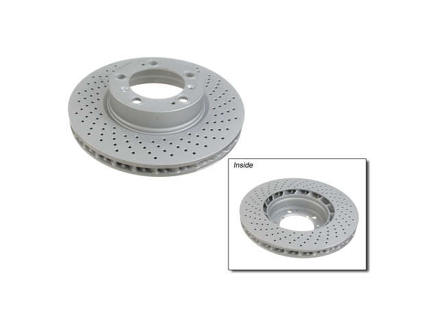 Zimmermann Coated Disc Brake Rotor  Front Right 